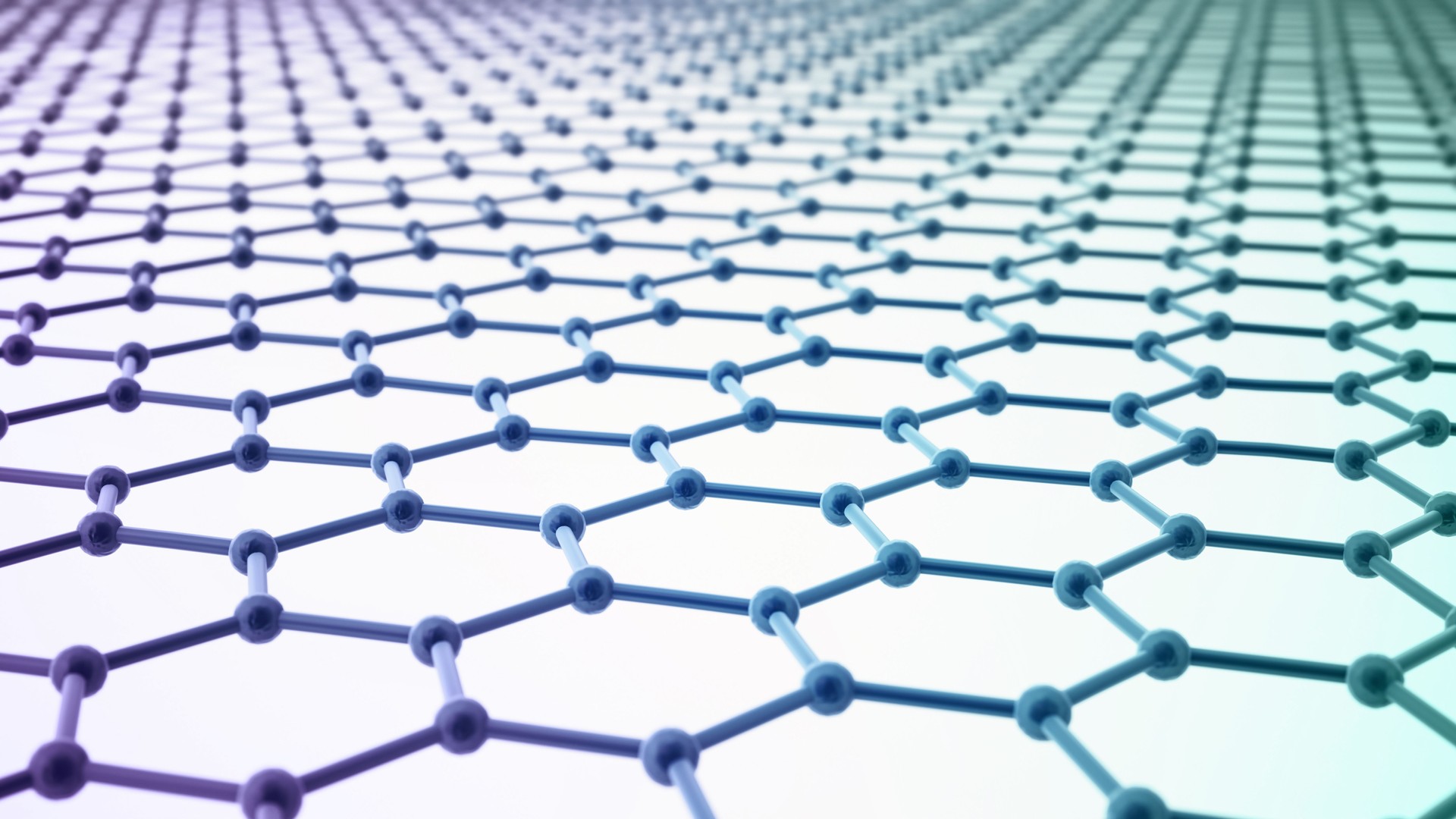 The fascinating structure of graphene with a close-up view of its hexagonal lattice pattern. 3D illustration